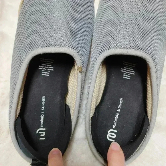 Mahabis Summer Slippers in Cream and Gray Size 37 7 - Picture 6 of 8